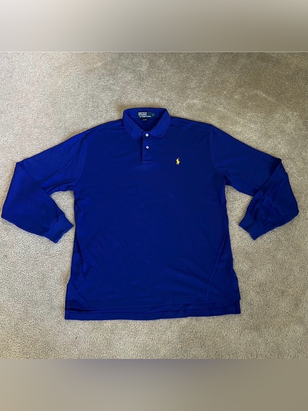 Polo Ralph Lauren Blue Long Sleeve Polo